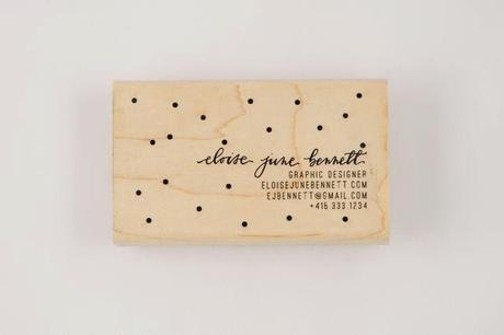 paper | custom business card stamp
