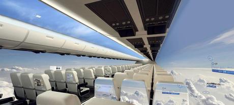 Windowless Planes With Panoramic Views Are The Future of Flying