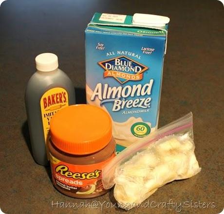 Reese's spread banana ice cream