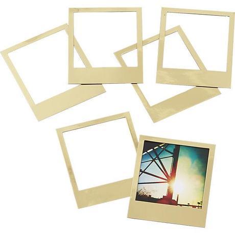 CB2 Gold Polaroid Magnets 