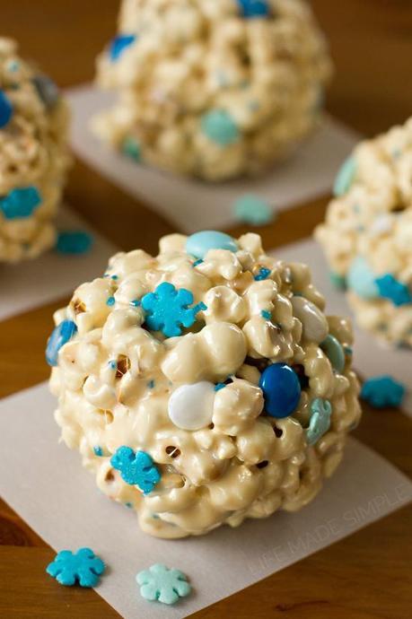 Frozen White Chocolate Snowballs