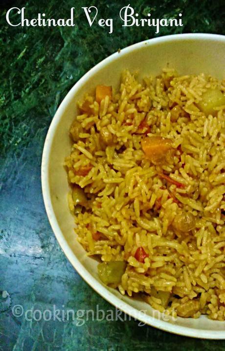 Chetinad Vegetable Biriyani