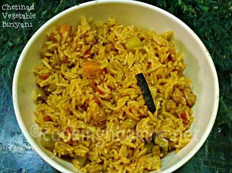 Chetinad Vegetable Biriyani