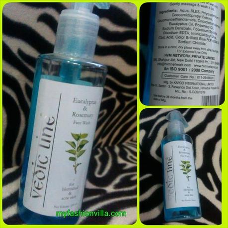 Vedic Line Eucalyptus & Rosemary Face Wash Review