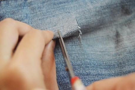 DIY Tattered Jeans