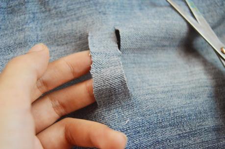 DIY Tattered Jeans