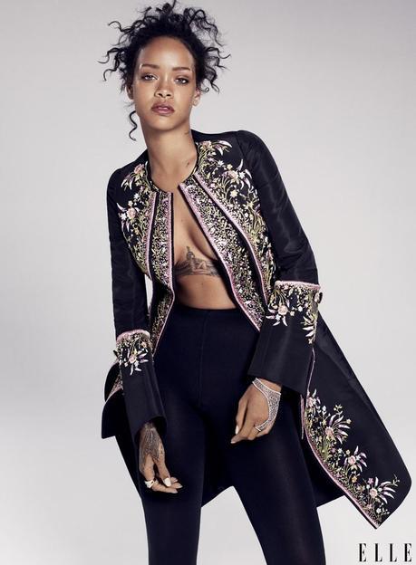 Editorial: Rihanna Covers ELLE's December 2014 Issue