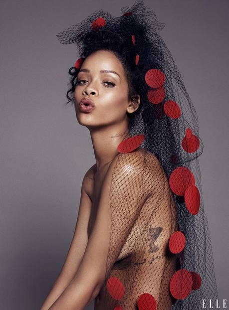 Editorial: Rihanna Covers ELLE's December 2014 Issue