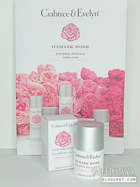 crabtree & evelyn damask rose daily spf45 pa+++ lotion review