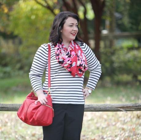 wardrobe oxygen what I wore Red Fossil Leather Erin Satchel