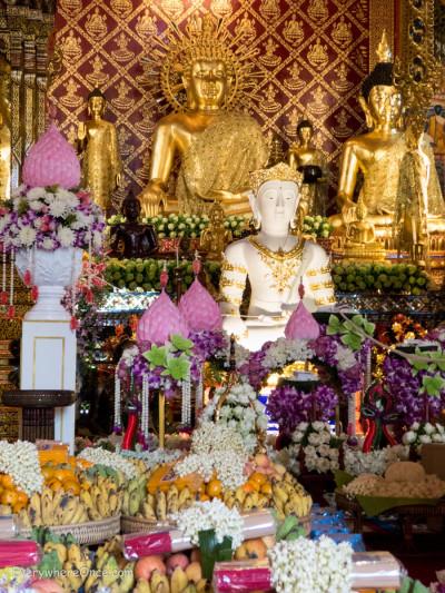 Buddha Statues at Wat Phra Singha, Chiang Rai Thailand