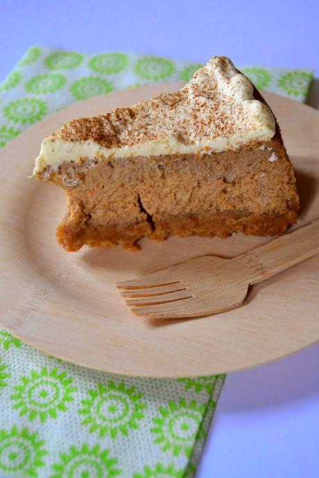 pumpkin cheesecake with spice and coffee