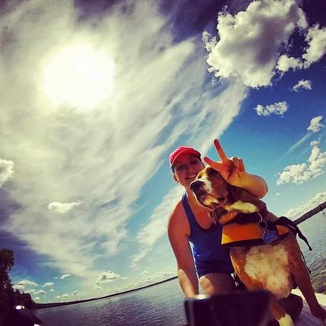 Meet me on the water: Stand up paddle adventure tour guide and her SUP pup