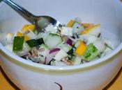 Chopped Salad with Colorful Squashes Honey Garlic Vinaigrette