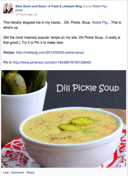 Dill. Pickle. Soup. Dill. Pickle. Soup. Dill. Pickle. Soup. Thank you Noble Pig.