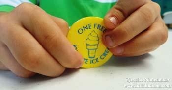 Dan the Man's Taco Stand in Rossville, Indiana Token for Free Ice Cream with Kid's Meal