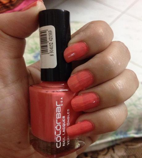 Colorbar Nail Lacquer Nail Paint- Autumn Rose Review, Swatches and NOTD