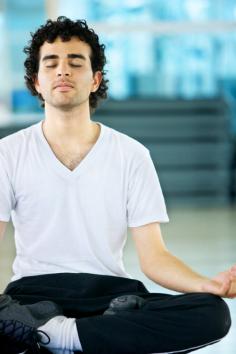 Man doing yoga