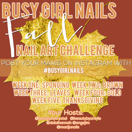 Fall Busy Girl Nails - Leaves