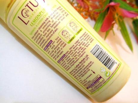 Lotus Herbals Lemonpure Cleansing Milk Review