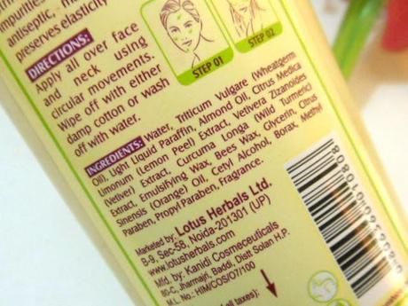 Lotus Herbals Lemonpure Cleansing Milk Review