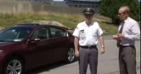 TV reporter threatened with arrest for filming exterior of EMPTY upstate NY prison Mt McGregor prison1