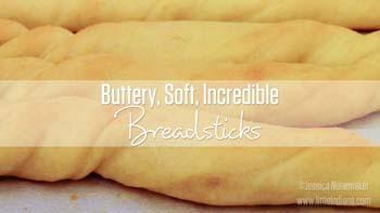 Buttery Homemade Breadsticks Recipe