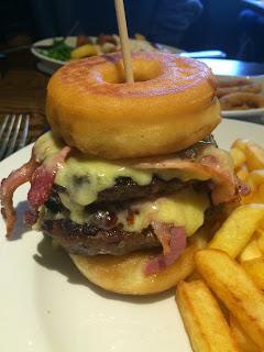 Today's Review: Hungry Horse's Double Donut Burger