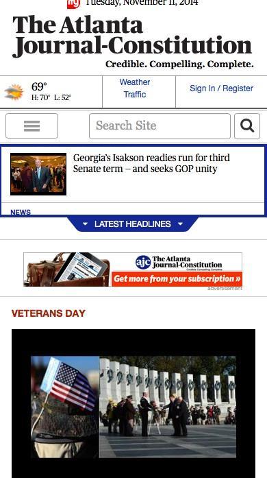 It’s redesign time for Politico, Atlanta Journal Constitution