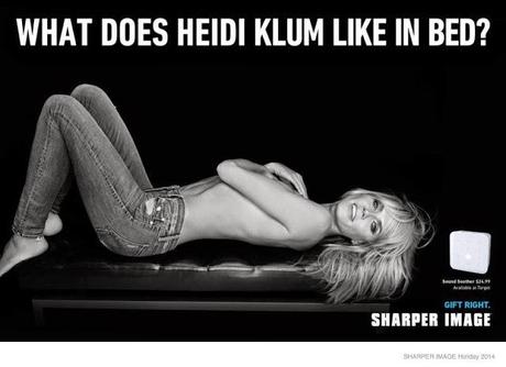 HEIDI KLUM IS THE FACE OF SHARPER IMAGE THIS HOLIDAY SEASON