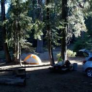Camp at the end of Needles Spring Road