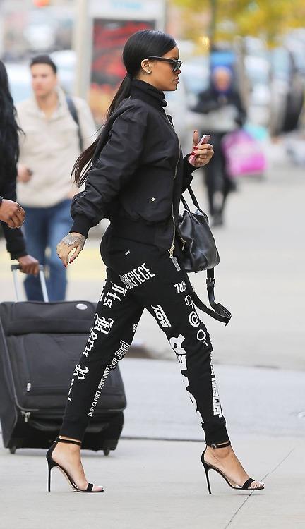 Rihanna Spotted In New York