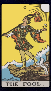 Taking The Leap The Fool card of Tarot