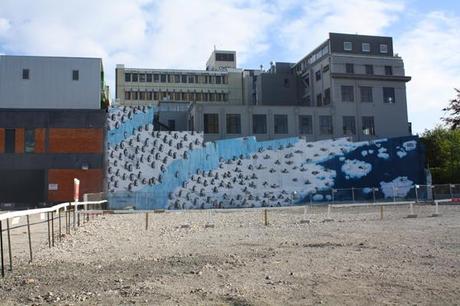 Christchurch mural on building wall