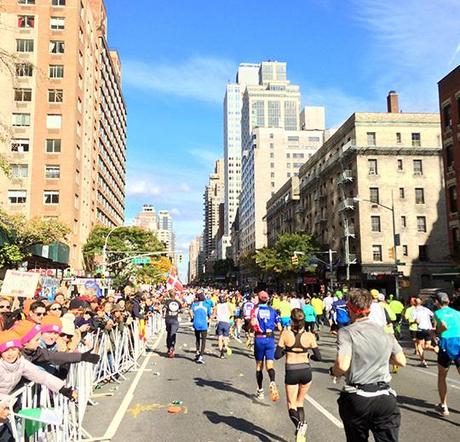 New York City Marathon - on 1st Avenue in Manhattan