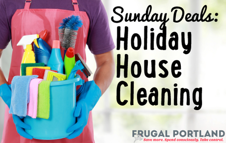 Sunday deals holiday house cleaning Frugal Portland