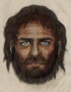 Artist Impression of Mesolithic Hunter-gatherer