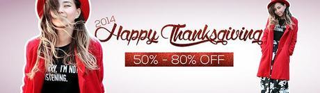 Choies Thanksgiving sale and Black Friday deal