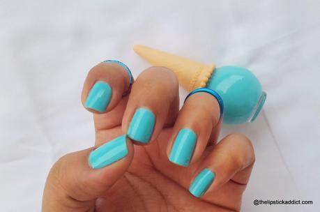 :: Etude House IceCream Nails Polish in Blue Mint - Swatches and Review ::