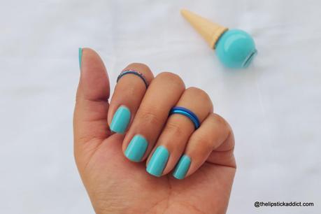 :: Etude House IceCream Nails Polish in Blue Mint - Swatches and Review ::