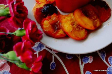 Healthy Breakfast: Grilled Fruit With Raw Vegan Banana Ice Cream