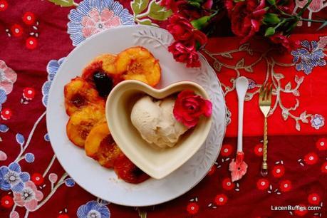 Healthy Breakfast: Grilled Fruit With Raw Vegan Banana Ice Cream