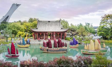 Part of the Chinese Garden at the Montreal Botanical Gardens