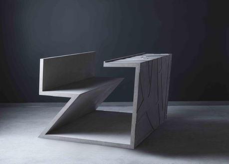 Cement workstation by Daniel Libeskind and Marina Abramovic.