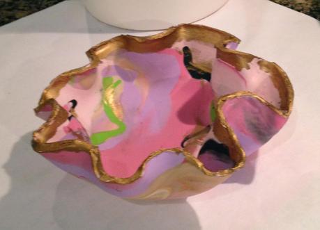 LOOK WHAT I MADE!!! DIY Marbleized Clay Ring Dishes