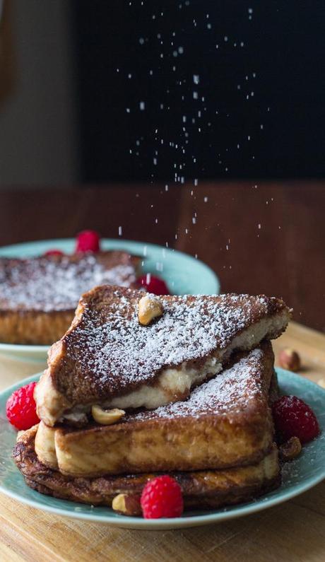 Mascarpone-Stuffed Chocolate Espresso French Toast