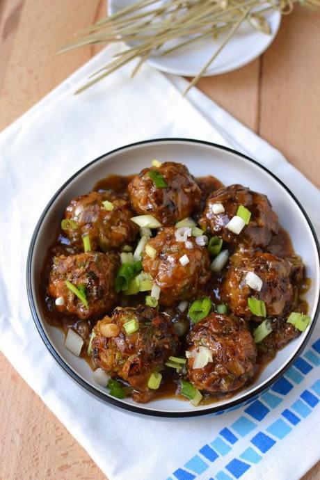 Vegetable Manchurian (Lower fat version)