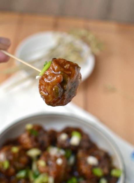 Vegetable Manchurian (Lower fat version)