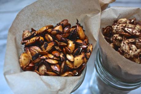 Roasted Squash Seeds: Spiced 3 Ways