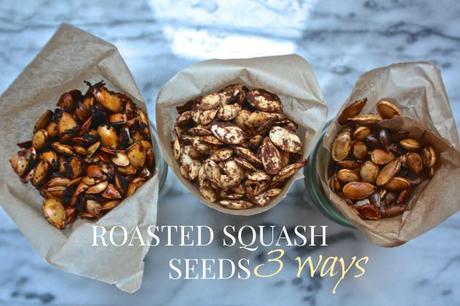 Roasted Squash Seeds: Spiced 3 Ways